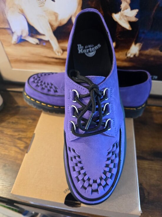 Dr. Martens Other - Dr Martens Ramsey Woven Suede Creepers Purple Mens Size 10 US NEW RARE